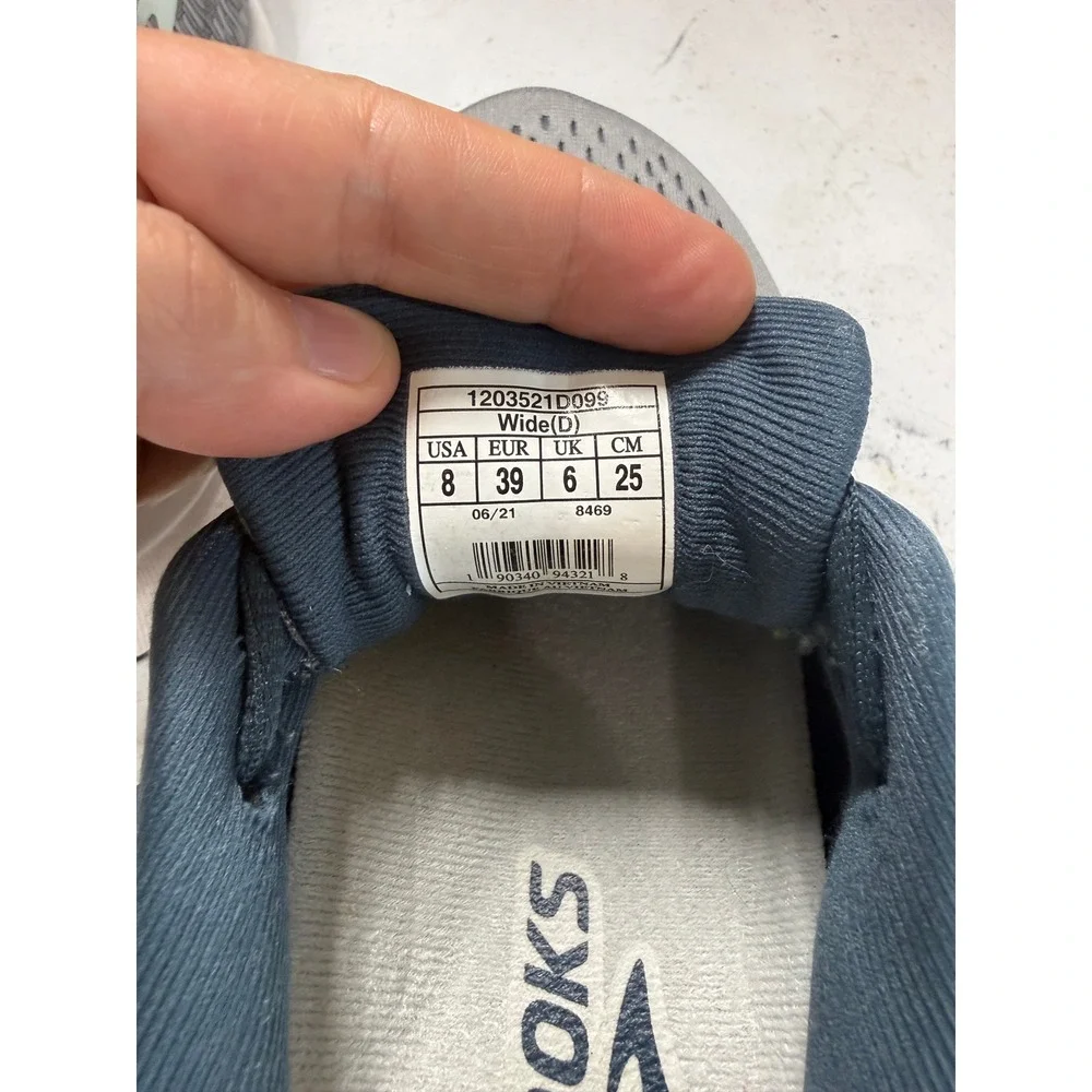Brooks Addiction GTS 15 Womens Running Shoes Grey Navy Wide D Size 8